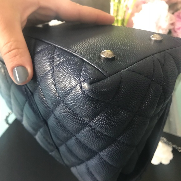🎊rare Chanel navy rhw coco handle - Picture 4 of 8